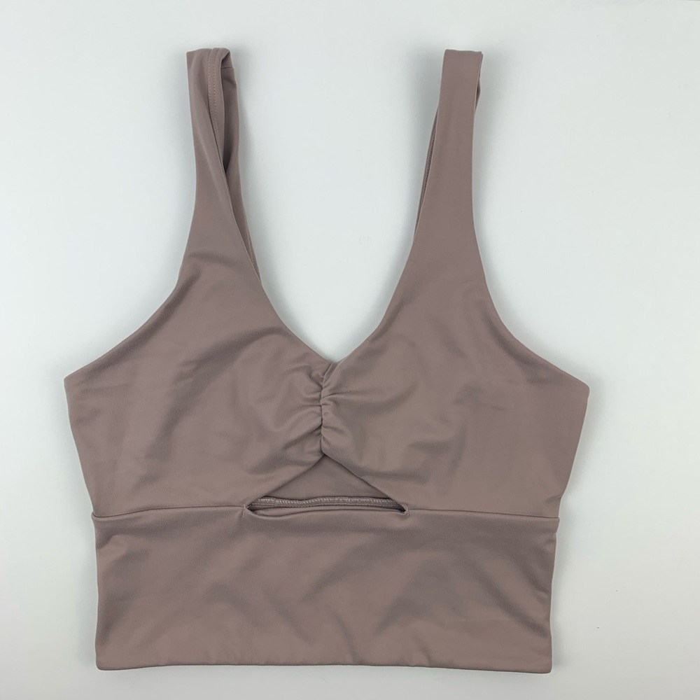 Victoria Sport Crop Top Keyhole Sports Bra Violet